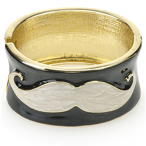 Mecrea Accessories Love Mustache Sedef Bıyık Desenli Bilezik